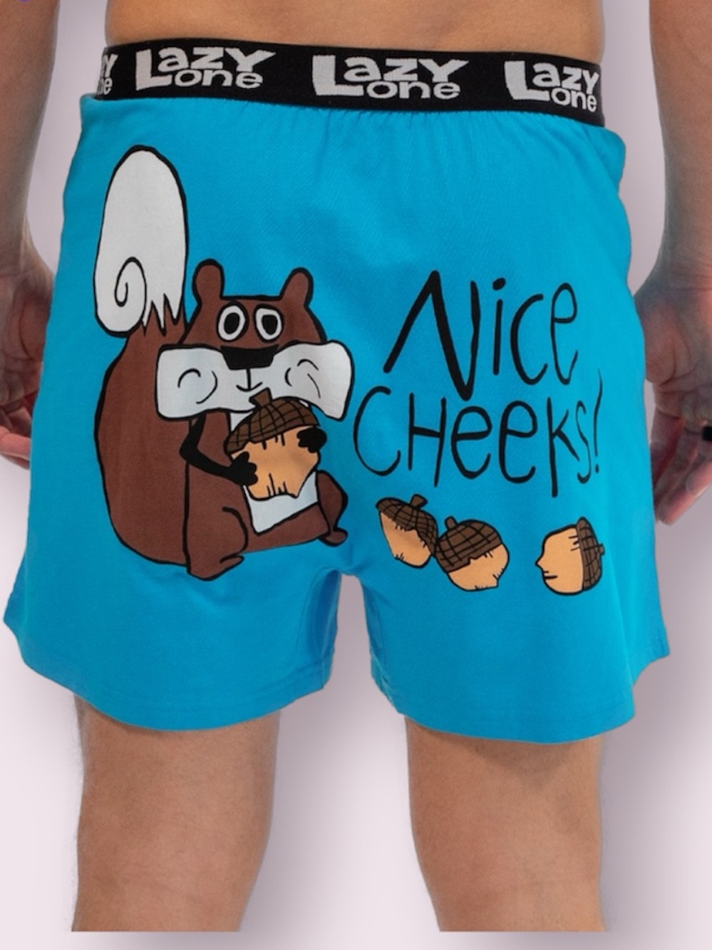 Lazy One Nice Cheeks Boxer Sleep Shorts Size Medium
